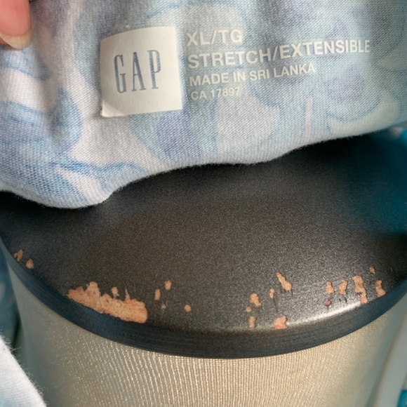 Gap Tank Cotton White with Various Blue Flowers, Very Pretty - Picture 3 of 5